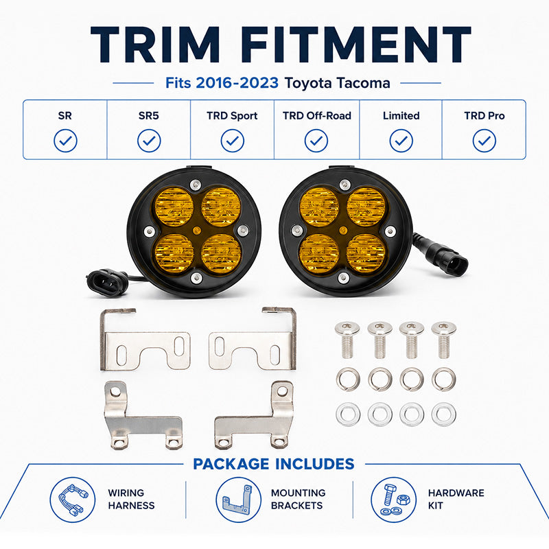 tacoma yellow fog lights