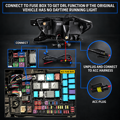 LED Reflector Headlights for 2016–2023 Toyota Tacoma