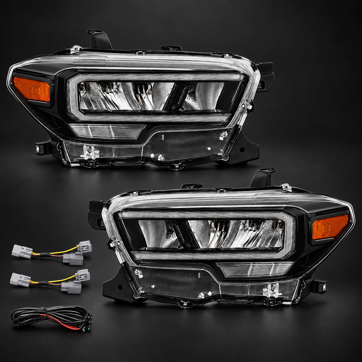 LED Reflector Headlights for 2016–2023 Toyota Tacoma