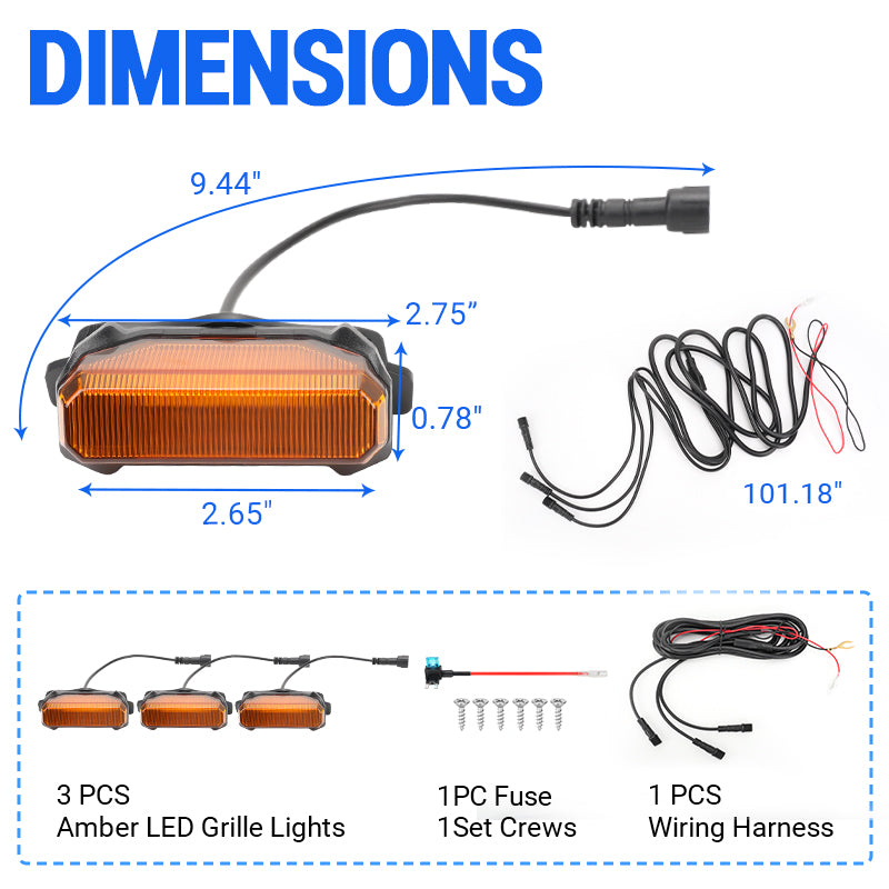 toyota tundra trd pro grill lights​