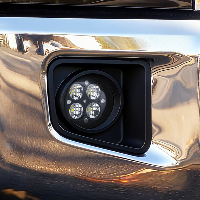 tundra led pod fog lights 2014-2021 Toyota Tundra Aluminum Housing LED Fog Lights Kit