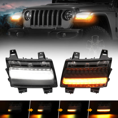 Sequential LED Turn Signal For 2018-2024 Jeep Wrangler JL Gladiator JT Sequential LED Turn Signal For 2018-2024 Jeep Wrangler JL Gladiator JT