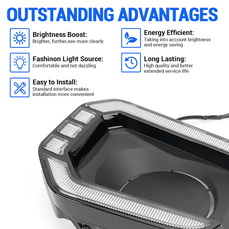 LED Fog Lights Bezel Kit for 2016-2023 Toyota Tacoma