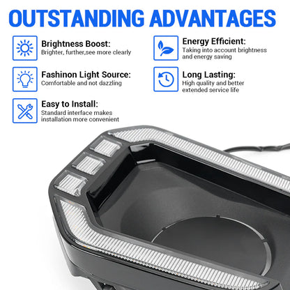 LED Fog Lights Bezel Kit for 2016-2023 Toyota Tacoma