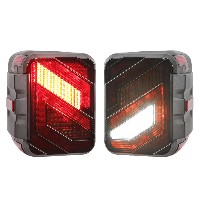 S-shape Full LED Tail Lights Assembly For 2020-Later Jeep Gladiator JT