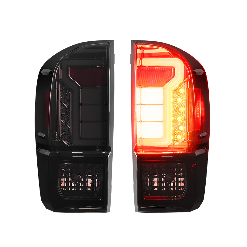 2020 Toyota Tacoma Tail Lights with black color