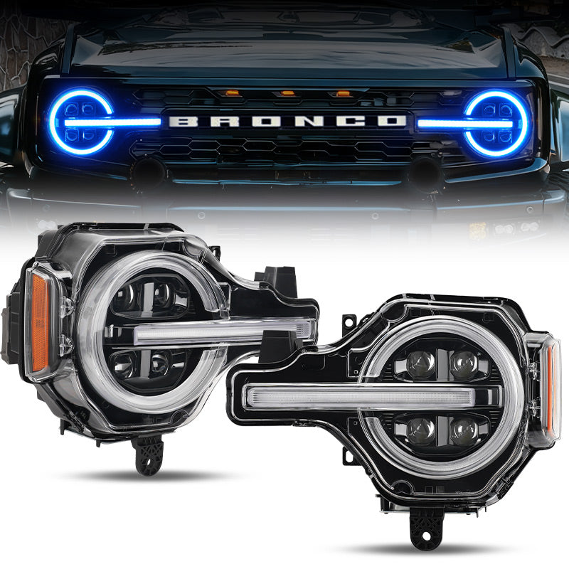 Bronco headlights upgrade