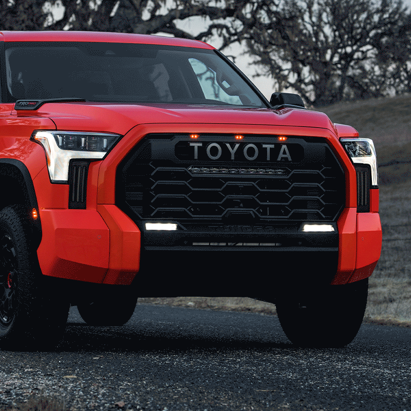 tundra led fog lights with Startup Animation