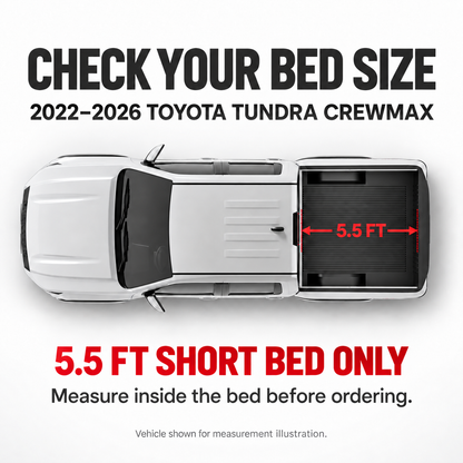 Hard Tri-Fold Truck Bed Tonneau Cover for 2022-2026 Toyota Tundra