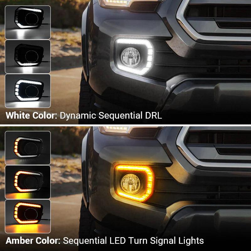 Dual lighting modes for tacoma led fog lights