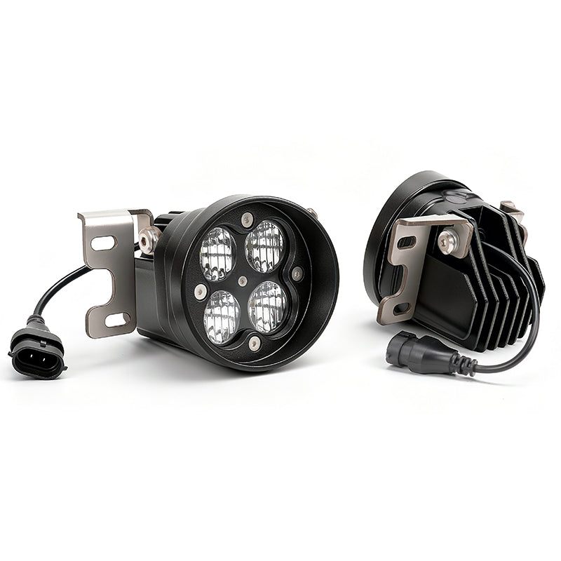 One-piece waterproof LED fog lights for Toyota Tacoma with IP68 sealing to prevent fogging or moisture