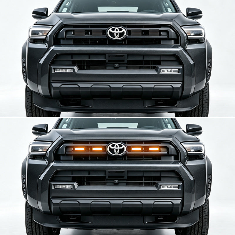 Smoked Amber LED Grille Lights for 2025-2026 Toyota 4Runner SR5
