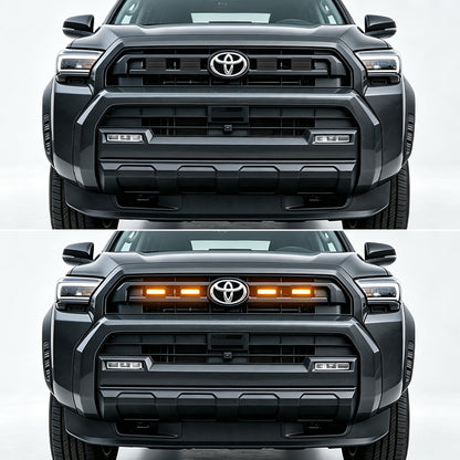 Smoked Amber LED Grille Lights for 2025-2026 Toyota 4Runner SR5