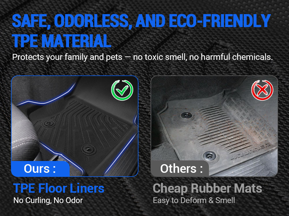 Comparison of premium custom fit floor mats vs cheap mats for 2025–2026 Toyota 4Runner