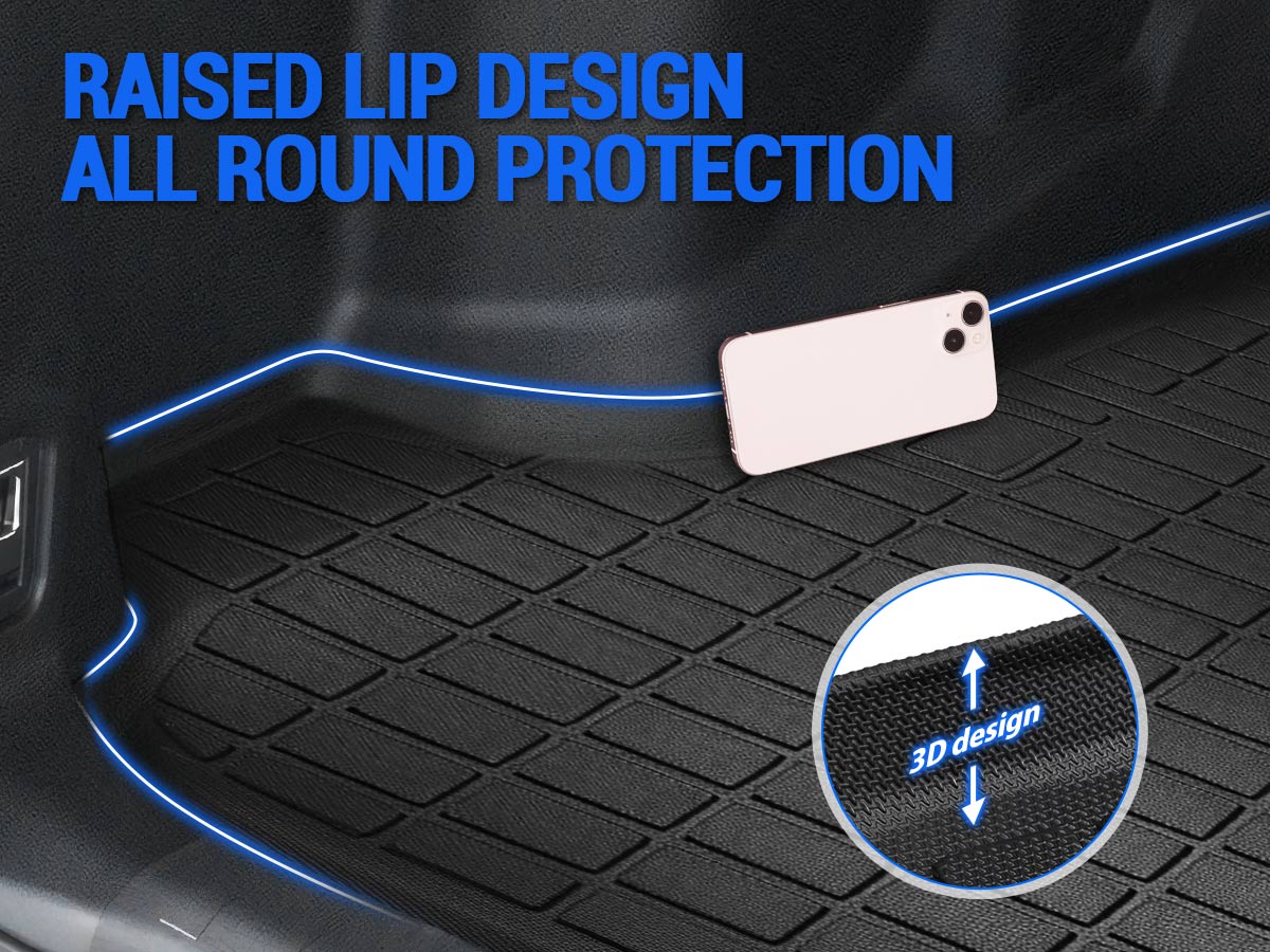 All-weather Toyota 4Runner 2025 cargo liner with raised edges for mud, water, and spill protection