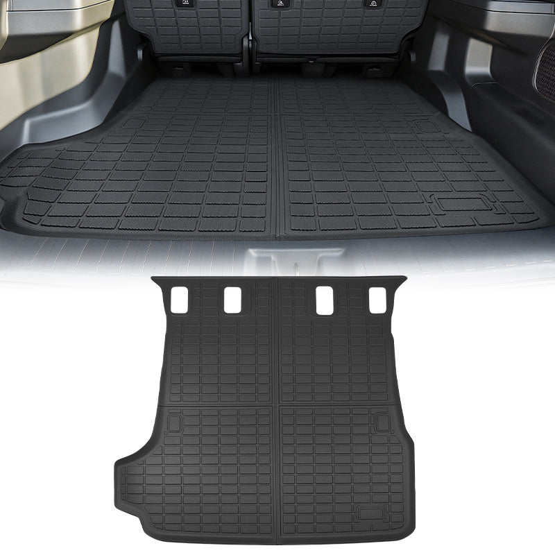 Custom fit cargo mat for 2025 Toyota 4Runner 5-seater gasoline model, black TPE trunk liner