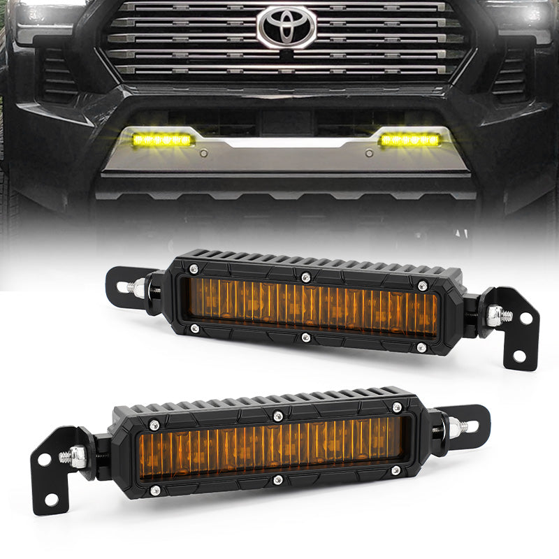 Aluminum Amber Bumper LED Fog Lights for 2024-2025 Toyota Tacoma