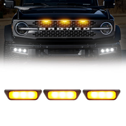 Raptor style grill lights for Ford Bronco