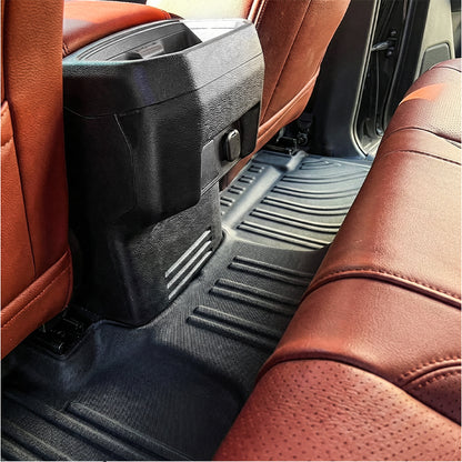 All-weather floor mats with water droplets for Toyota Tacoma interior