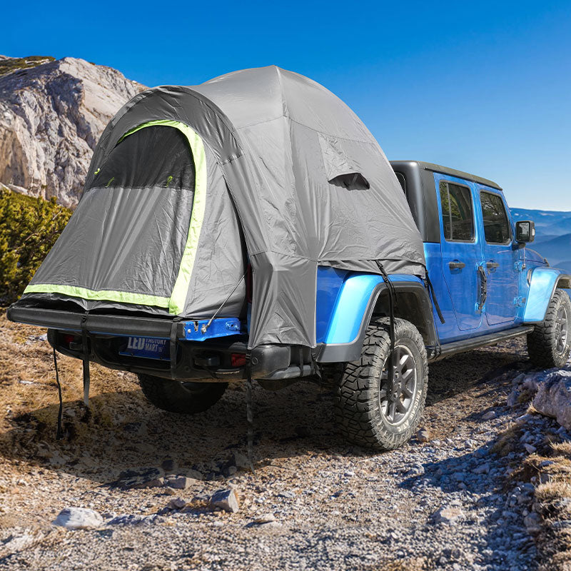 jeep gladiator roof top tent Waterproof 210D Gray Green Truck Bed Tent for Jeep Gladiator