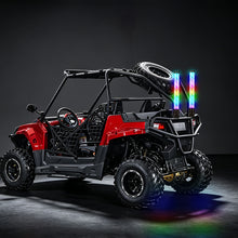 2PC RGB LED Fat Whip Lights with Turn Signals for UTV ATV | App & Remote Controlled