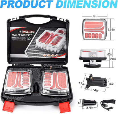 Portable Magnetic LED Trailer Lights Kit – Wireless & Rechargeable
