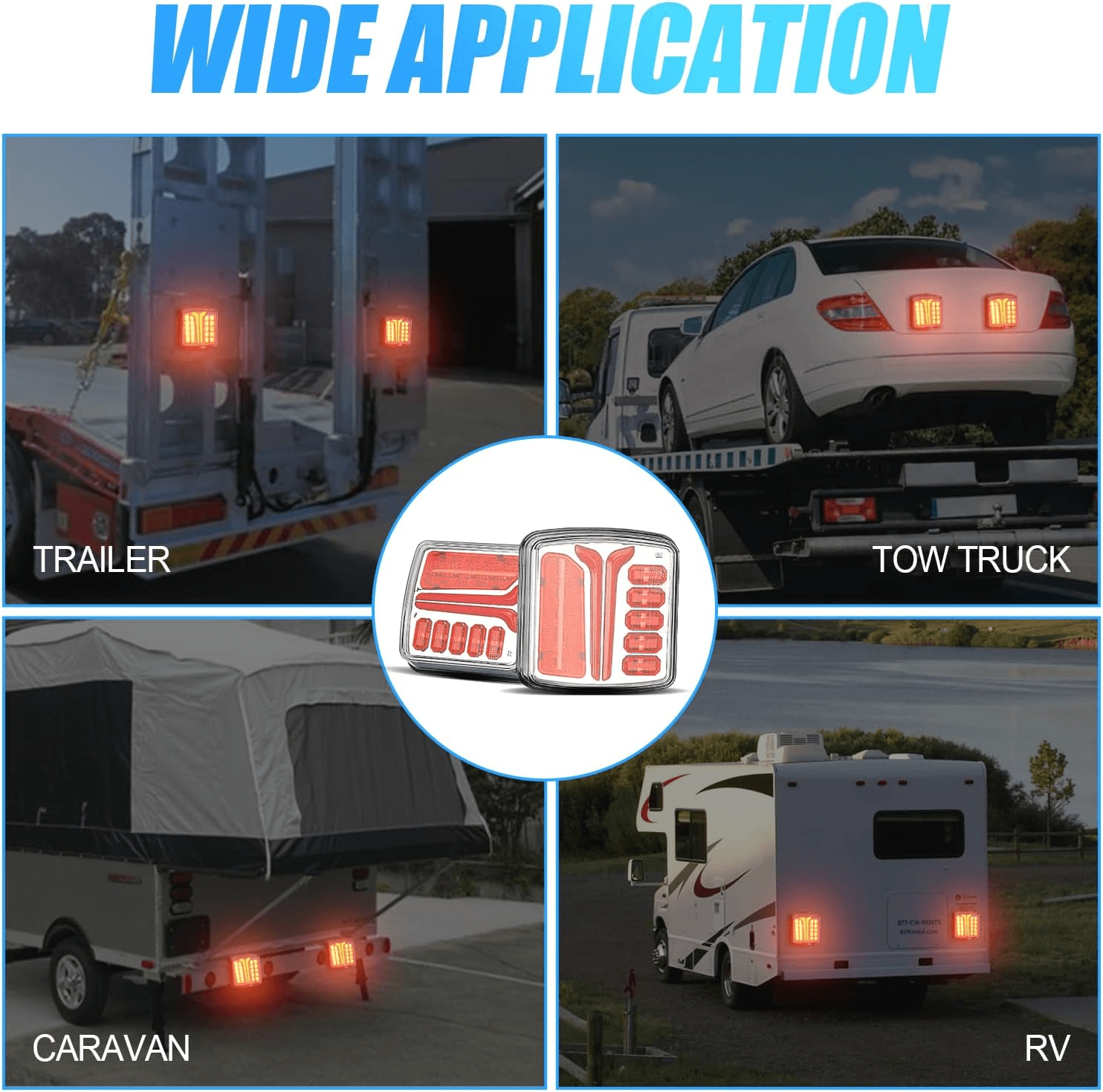 Portable Magnetic LED Trailer Lights Kit – Wireless & Rechargeable