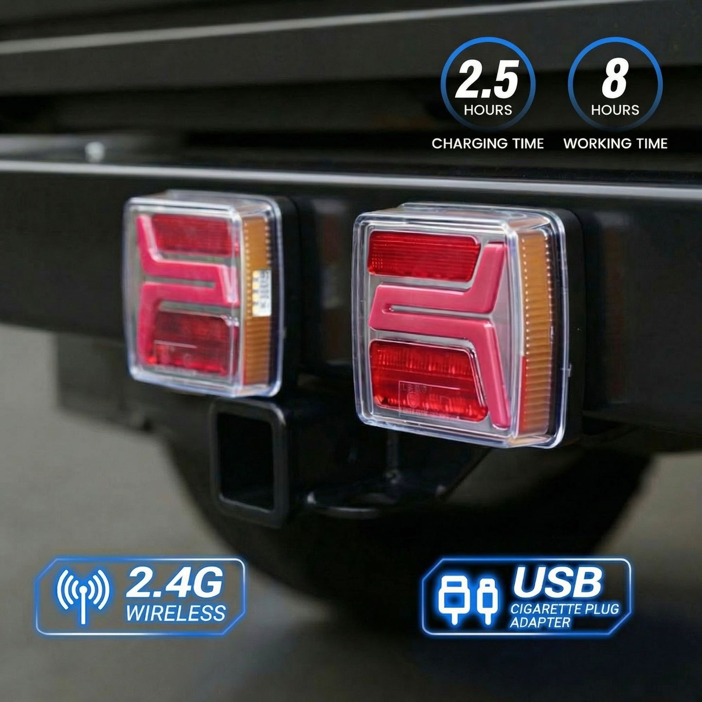 Portable Magnetic LED Trailer Lights Kit – Wireless & Rechargeable