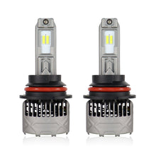 SP Pro Series 130W 9004 13000LM 6000K LED Headlight Bulbs with dual-beam design and cooling fans for enhanced night driving visibility.