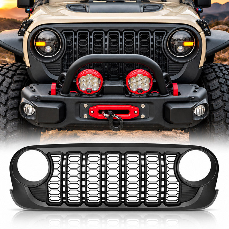 JL Style Grill for 2007-2018 Wrangler JK | Jeep JK to JL Grill Conversion Kit