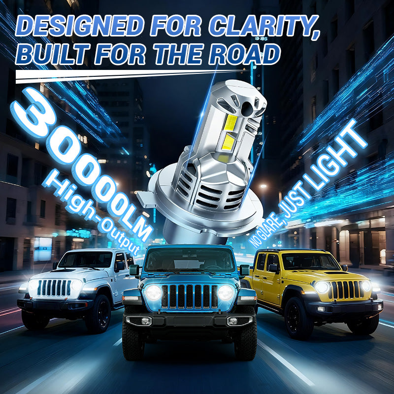 Fit For 2018-2025 Jeep Wrangler Sport H13 LED Headlight Bulbs High Luminosity | SP Pro Series