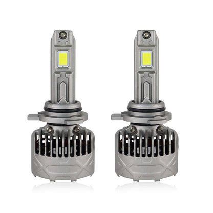 SP Pro Series 130W 9012 13000LM 6000K LED Headlight Bulbs with dual LED chips and advanced cooling fans for enhanced night driving visibility.
