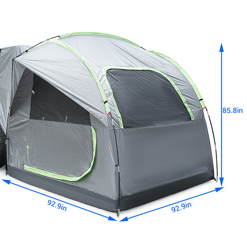 tailgate tent dimensions