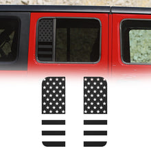 American Flag Side Small Window Decal