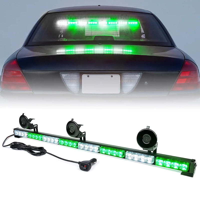 Xprite 35 In. Amber Controller LED 8 Series Traffic Advisor Strobe Light Bar - Foto 2