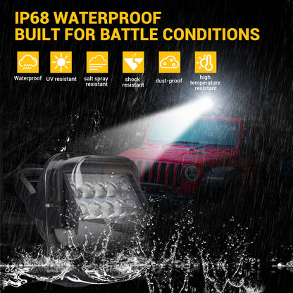 Magnetic LED Remote Control Spotlight with Battery & Reset