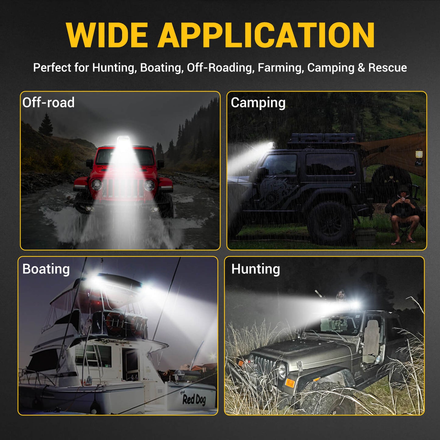 Magnetic LED Remote Control Spotlight with Battery & Reset