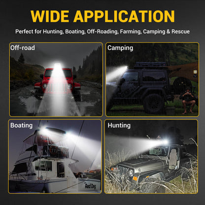 Magnetic LED Remote Control Spotlight with Battery & Reset