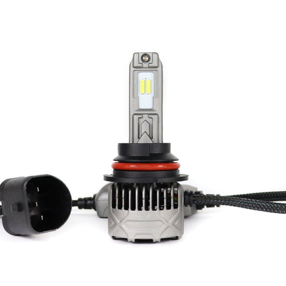 SP Pro Series 130W 9004 13000LM 6000K LED Headlight Bulb with advanced cooling fan and dual-beam chip for high-performance vehicle lighting.