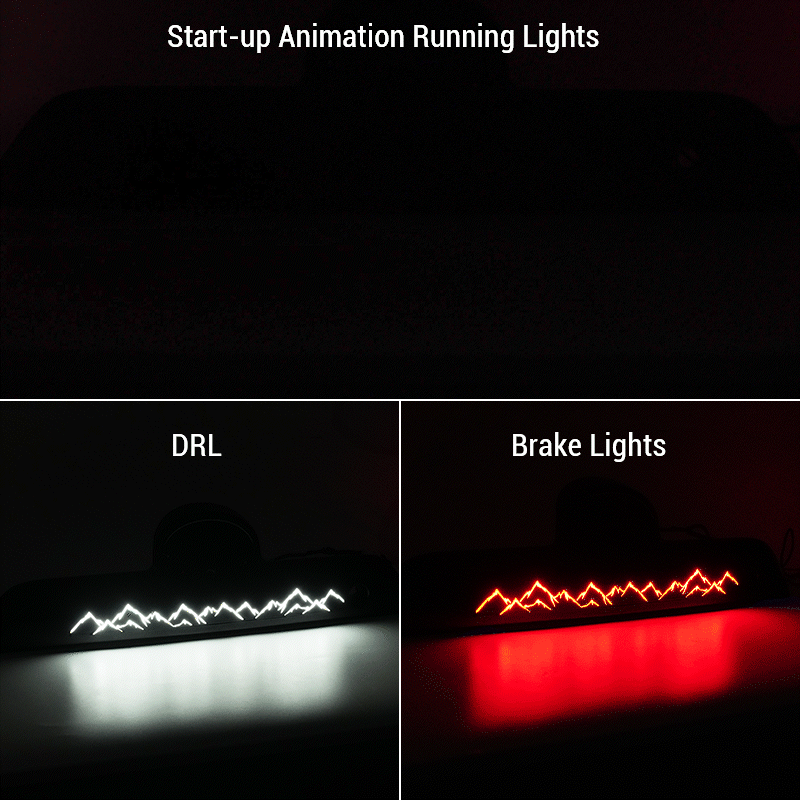 LED Tail Lights 3rd Brake Stop Light for 2013-2022 Toyota 4Runner