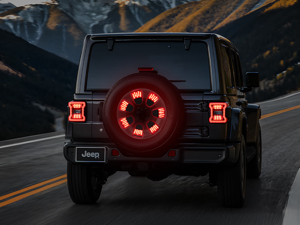 jeep third brake light spare tire