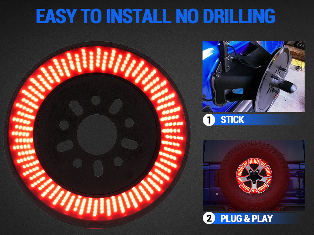 how to install spare tire brake light