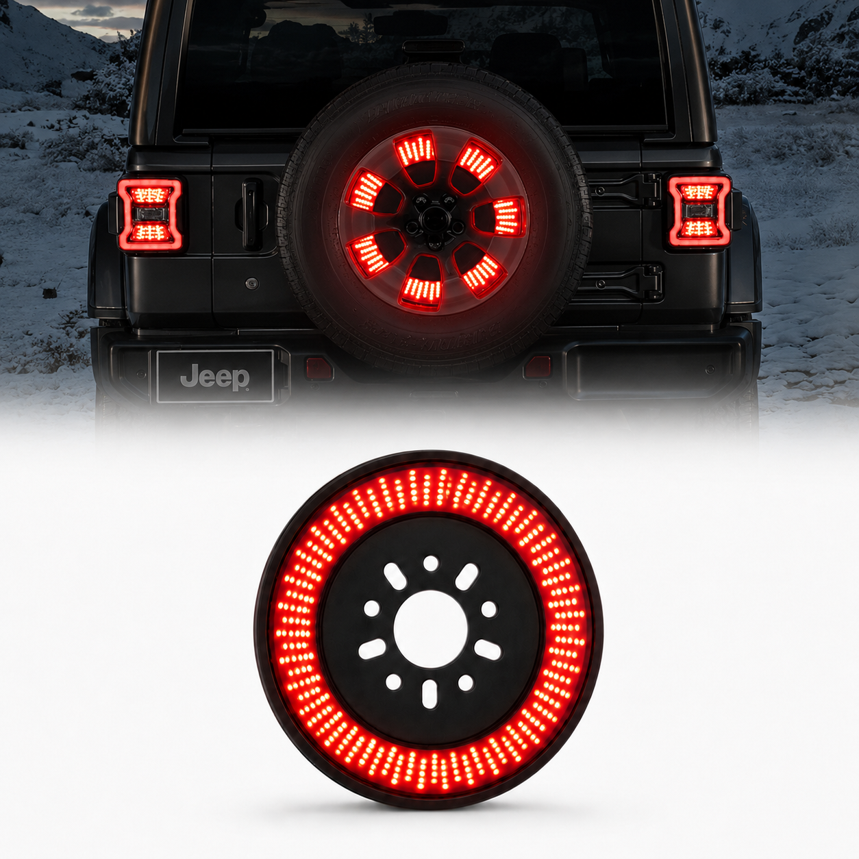 brake light for jeep spare tire