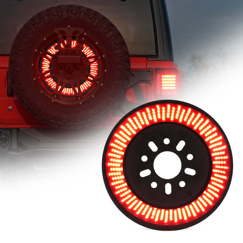 jeep jk spare tire brake light