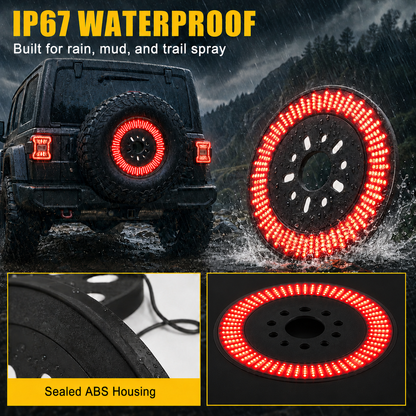 spare tire brake light for jeep