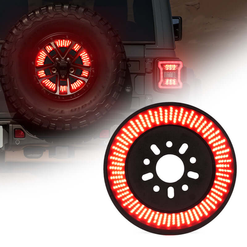 jeep wrangler spare tire brake light