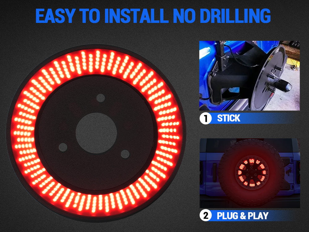 how to install spare tire brake light