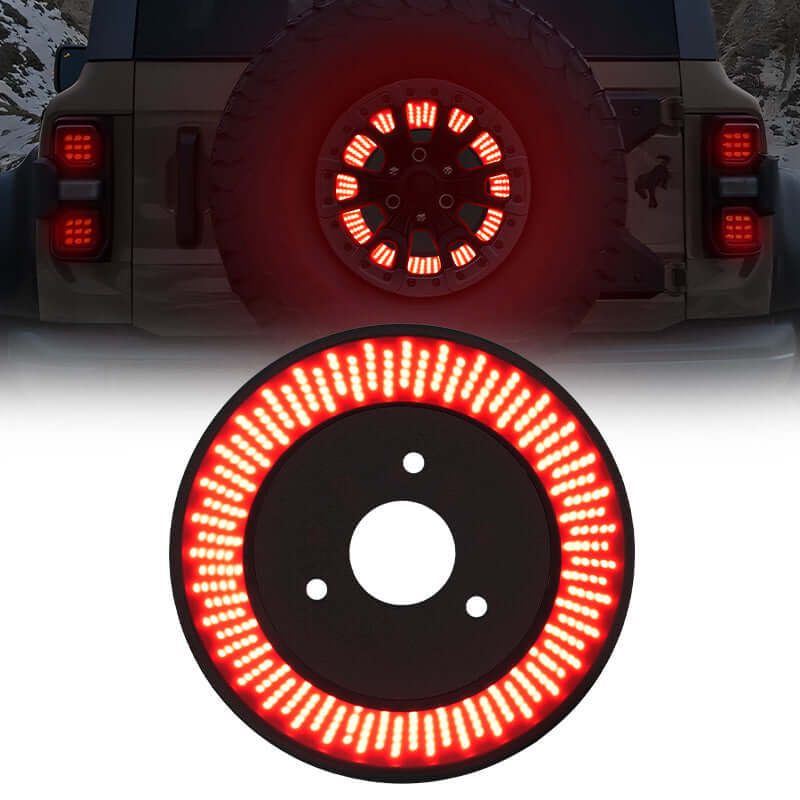 bronco spare tire brake light