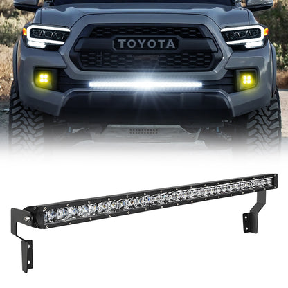 toyota tacoma 32 led lights bar