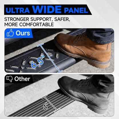 6.5" Dual-Step Running Boards for 2005–2023 Toyota Tacoma Double Cab